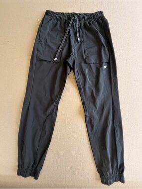 Men's Fabletics Black Drawstring Jogger Pants Like New Size Small